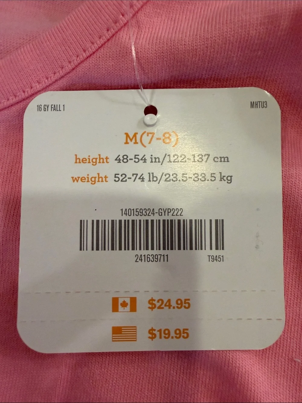 Gymboree Pink Long Sleeve Tee with Sparkly Graphic!